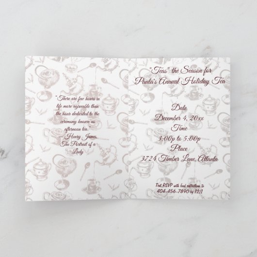 "Tees" - Einladung zur Saison (Innenseite)