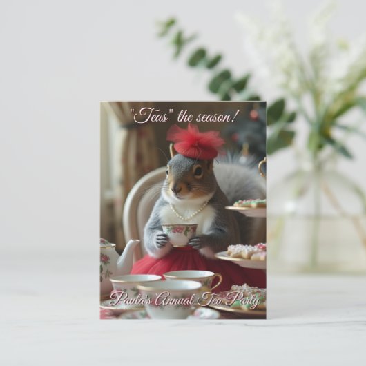 "Tees" - Einladung zur Saison Postkarte (Stehend Vorderseite)