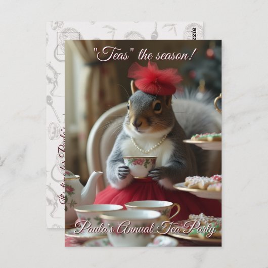 "Tees" - Einladung zur Saison Postkarte (Vorne/Hinten)