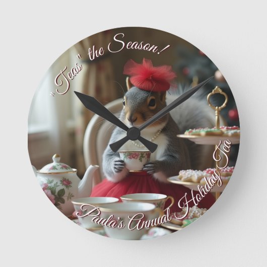 "Tees" in der Saison Runde Wanduhr (Vorderseite)