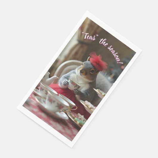 "Tees" in der Saison Serviette (Ecke)