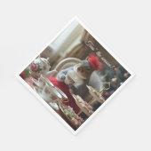 "Tees" in der Saison Serviette (Ecke)