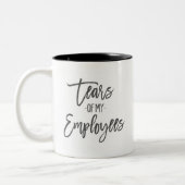 Tees von My Employees Boss Kaffee lustige Geschenk Zweifarbige Tasse (Links)