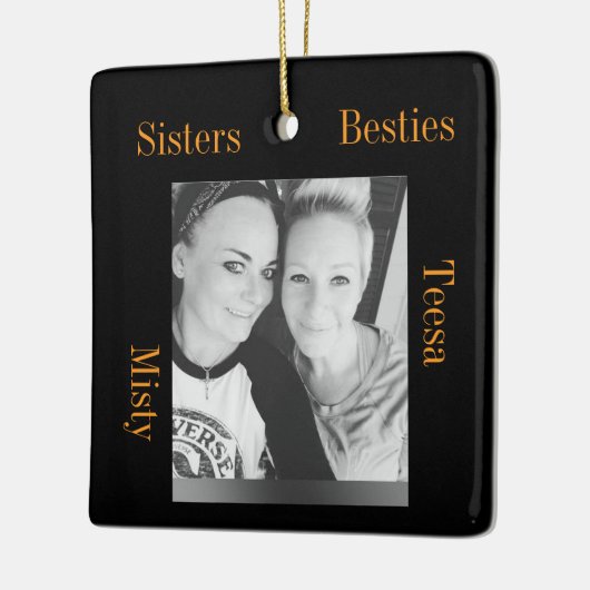 Teesa und Misty Schwestern Keramikornament (Links)