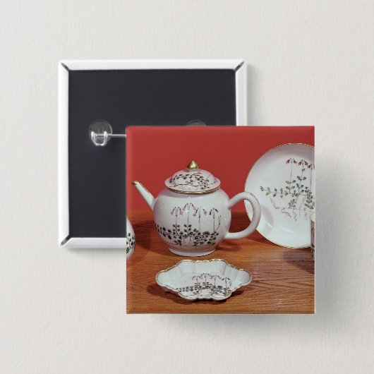 Teeservice dargestellt Karl Linnaeus Button (Vorne & Hinten)