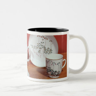 Teeservice dargestellt Karl Linnaeus Zweifarbige Tasse