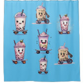 Teeservice Duschvorhang (Vorderseite)