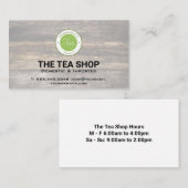 Teeshop | Holzplatten Visitenkarte (Vorne/Hinten)