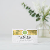 Teeshop Kräuterpflanzen Pflanze Visitenkarte (Stehend Vorderseite)