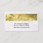 Teeshop Kräutertees Pflanze Business Card Visitenkarte (Rückseite)