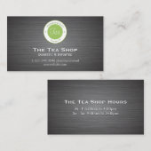 Teeshop | Metallischer Hintergrund Visitenkarte (Vorne/Hinten)