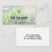 Teeshop | Tea-Pflanze Visitenkarte (Vorne/Hinten)
