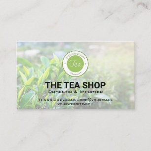 Teeshop   Tea-Pflanze Visitenkarte