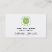 Teeshop Visitenkarte (Vorderseite)