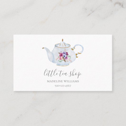 Teeshop Visitenkarte (Vorderseite)