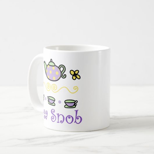 Teesnob Kaffeetasse (Vorderseite Links)