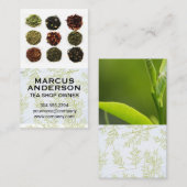 Teesorten Visitenkarte (Vorne/Hinten)