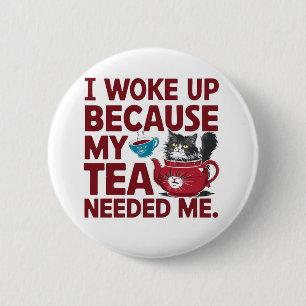 Teestunde Aufwachen Button