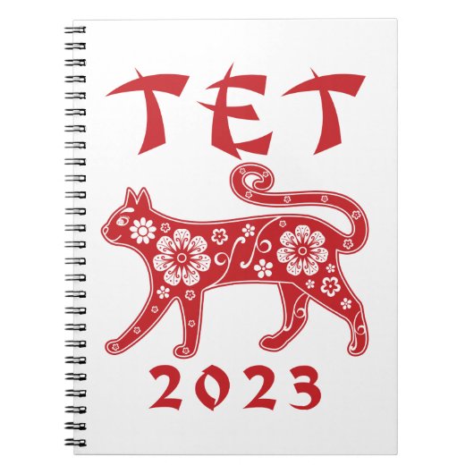 Teet 2023 Vietnamese New Year of the Cat Notizblock (Vorderseite)