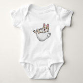 Teetasse Baby Strampler (Vorderseite)