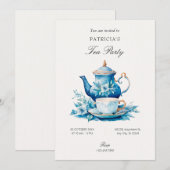 Teetasse Einladung (Vorne/Hinten)