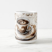 Teetasse in Aquarellfarben - Kaffeedokumente (Mittel)