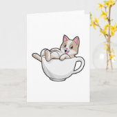 Teetasse Karte (Gelbe Blume)