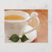 Teetasse mit Pfefferminzpostkarte Postkarte (Vorderseite)
