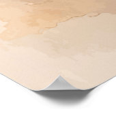 Teetasse mit Rosen Poster (Ecke)