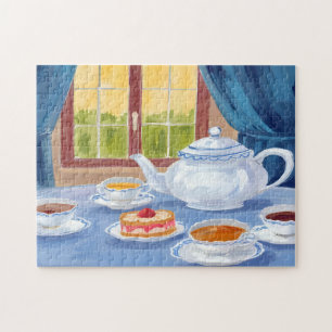 Teetasse-Teekanne-Puzzle Puzzle