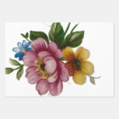 Teetassen-Blumenstrauß Geschenkpapier Set (Vorderseite 2)