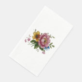 Teetassen-Blumenstrauß Serviette (Ecke)