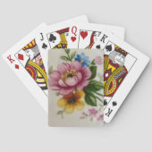 Teetassen-Blumenstrauß Spielkarten (Rückseite)