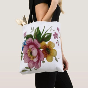 Teetassen-Blumenstrauß Tasche