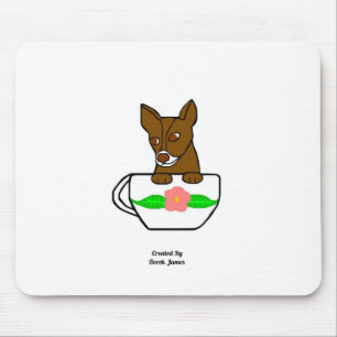 Teetassen-Chihuahua-Mauspad Mousepad