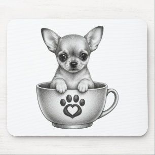 Teetassen Chihuahua Welpe Mousepad