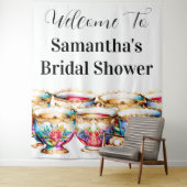 Teetassen Hochgebirge Blume Sommerfrühlingsstimmun Wandteppich (Beispiel)