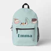 Teetassen-Kätzchen Bedruckter Rucksack (Vorderseite)