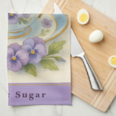 Teetassen Küchenhandtuch Kitchen Tea Towel Geschirrtuch (Viertel Falte)