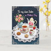 Teetassen Muttertags Schwester Karte (Gelbe Blume)