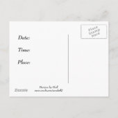 Teetassen-Party Einladung (Rückseite)