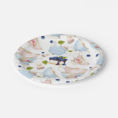 Teetassen und Teppiche Muster Hochkultur-Tee Pappteller (Schrägansicht)