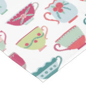 Teetassenmuster Tischdecke (Schrägansicht)