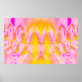 Teeth Bite Dentist Orthodontist Pink Poster
