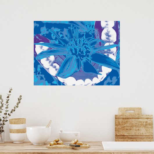 Teeth & Blume Design Zahnarzt Orthodontist Poster (Küche)