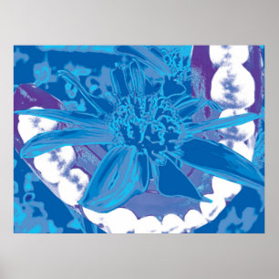 Teeth & Blume Design Zahnarzt Orthodontist Poster