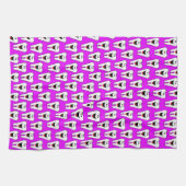 Teeth Dentist Lila Kitchen Handtuch (Horizontal)