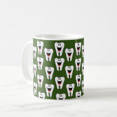 Teeth Dentist Smile Green Tasse (Vorderseite Links)