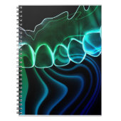 Teeth Design Dentist Orthodontist Notebook Notizblock (Vorderseite)