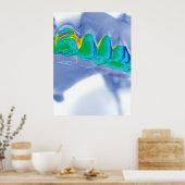 Teeth Design Zahnarzt Orthodontist Poster (Küche)